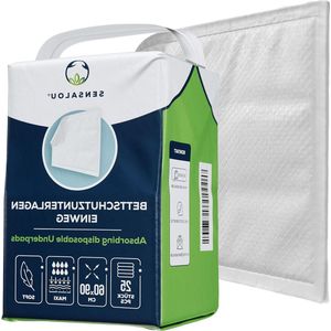 Incontinentiebed onderlegger eenmalig gebruik - waterdicht - volwassenen - kinderen - 60 x 90 cm - 25 stuks incontinentie onderlegger