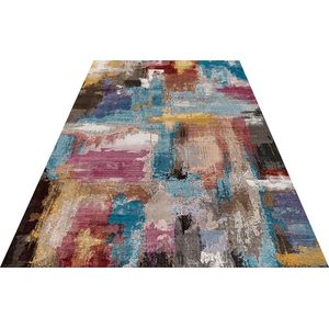 Lalee Picasso Artisan vloerkleed vintage laagpolig trendy multi kleuren 200x290cm