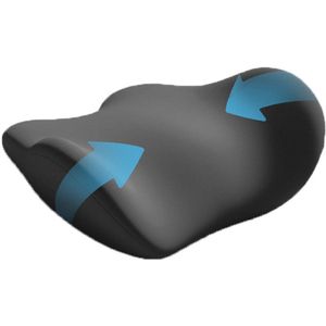 Lendensteunkussen - Lendensteunkussen voor in bed - Lendenkussen voor in bed - Ergonomische lendensteun - Platliggend kussen - Verlicht lage rugpijn - Geschikt voor auto's, bedden, stoelen, banken - Zwart