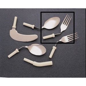 Modulair bestek Kings gebogen: vork rechtshandig