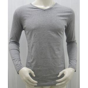 Moscow Basic Shirt - Grijs - V Hals - Maat XL