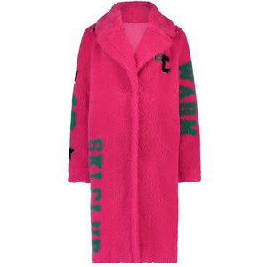 Goosecraft - Dames winterjas - Rhonda script coat fake teddy pink punch - XS