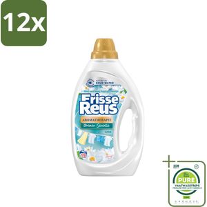 Frisse Reus - Vloeibaar Wasmiddel - Lotus - Witte Was - 19 Wasbeurten - Voordeelverpakking - 12 stuks - Wasmiddel - Waspoeder