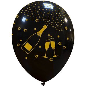 Elegant Champagne ballonnen, 6 stuks, 30cm, Oud&Nieuw / Gala / Opening