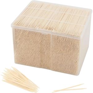Bamboe Tandenstokers - 3500 stuks - Houten Cocktailsticks - Fruitcocktailplectrums - Voorgerecht Sticks - Sandwiches - Fruitschotel Accessoire