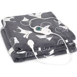 Klarstein Dr. Watson XXL - Elektrische Deken - Coral Fleece - 120 Watt - Wasbaar 200x180cm - Afneembaar Bedieningspaneel