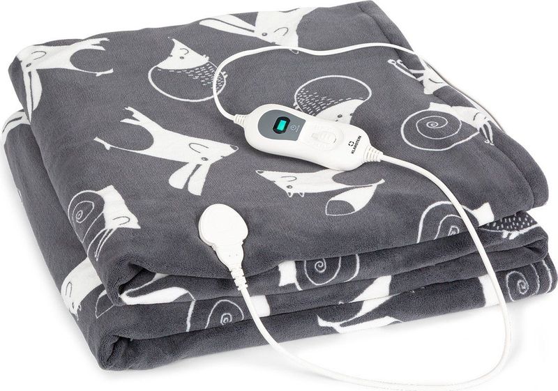 Klarstein Dr. Watson XXL - Elektrische Deken - Coral Fleece - 120 Watt - Wasbaar 200x180cm - Afneembaar Bedieningspaneel