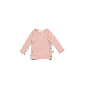 Baby wollen overslagtrui – Merinowol - Misty Rose 50