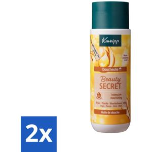2 x Kneipp - Doucheolie - Beauty Secret - 200 ml - Doucheolie - Huidverzorging - Argan Olie - Marula Olie - Wonderboom Olie