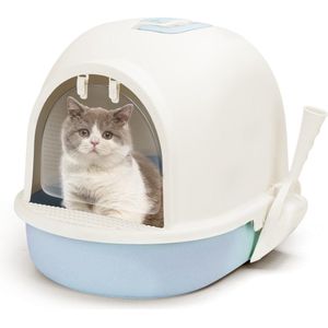 Nobleza 48WLT - Kattenbak met Kattenbakschep - 63x46x42.5 cm - Blauw - L