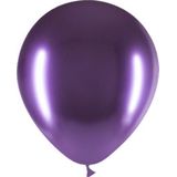 Paarse Ballonnen Chroom 30cm 50st