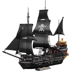 Zhe Gao - Piratenschip Black Pearl Pirate | Pirates of the Caribbean Adventure | Classic Creator STEM piraten boot speelgoed expert technisch bouwpakket voor kinderen en volwassenen | 1424 bouwstenen (niet compatibel met Mould King of Lego stenen)