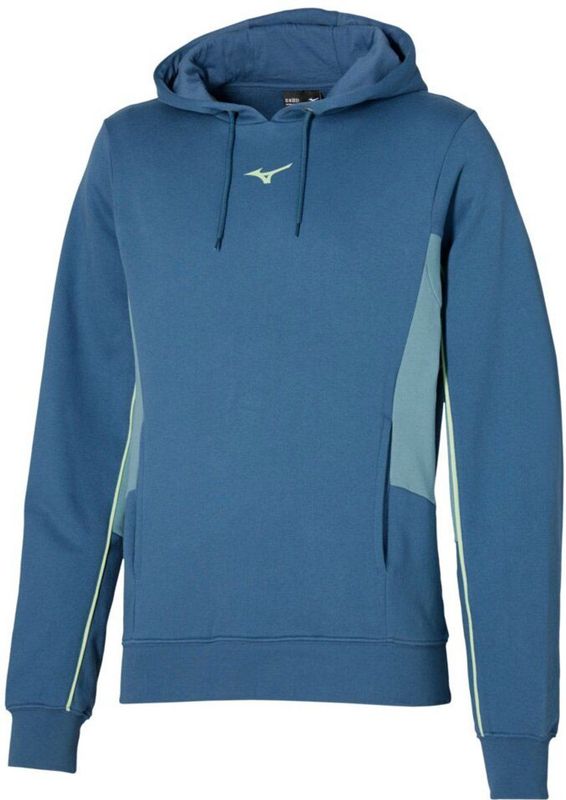 Mizuno - Athletics - Hoody - Vintage Indigo - Oversized Pasvorm