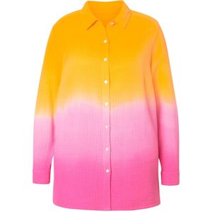 Angel of Style Angel of Style - Dames - Blouse oversized mousseline kleurverloop - Oranje - Maat 44