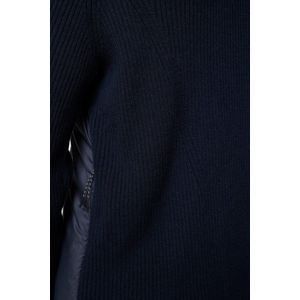 J.lindeberg Heren Thierry Hybrid Knit Hoodie Navy