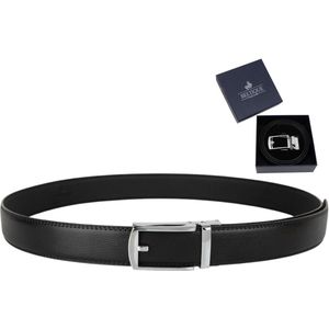 BELTIQUE® Leren Riem - Zwart - Classic Gesp