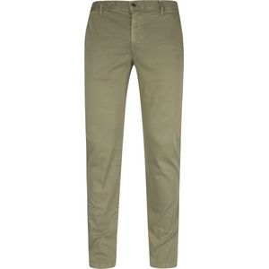 Alberto - Rob Stretch Chino Groen - Heren - Maat W 35 - L 36 - Slim-fit