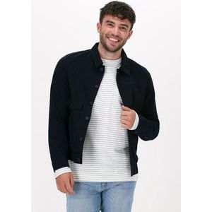 Dstrezzed Trucker Jacket Seersucker Overhemden - Blauw