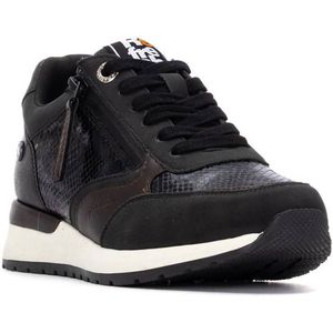 Refresh - 17317702 - Trainers - Zwart - Plat - Ritssluiting - Casual