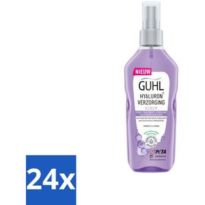 24 x Guhl - Spray - Hyaluron Verzorging - 150 ml - Haarspray - Hyaluronzuur - Hydratatie - Hittebescherming - Droog Haar