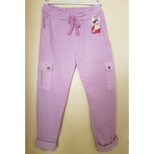 Dames cargo broek lila One size 40/44