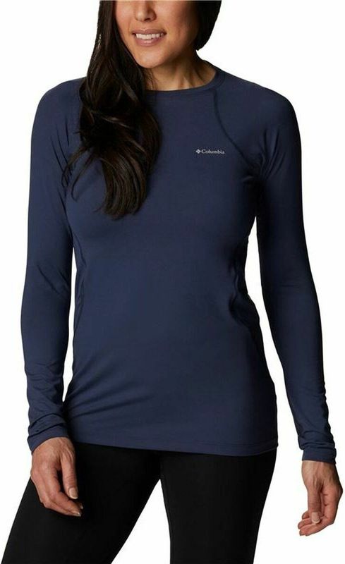 Columbia - Midweight Stretch - Lange Mouwen Basislaag - Nocturnal Blue - Stretchmateriaal