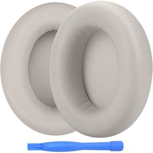 Vervangende Gehoorkussens voor Draadloze Noise Cancelling Hoofdtelefoons - Memory Foam en PU Earpads - Geluidsisolatie en Ultiem Comfort - Grijs