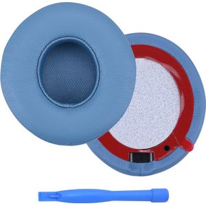 Vervangende Oorkussens voor Beats Solo 4 Wireless Hoofdtelefoon van MMOBIEL – Memory Foam en Protein PU Koptelefoon Oorkussens - Noise Isolation Hoofdtelefoon Earpads – Blauw