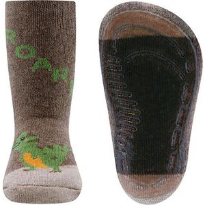 Ewers Antislipsok - T-REX Dino - Groen & Grijsbruin - maat 23/24