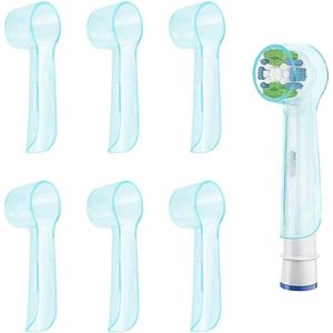 Allecto Plus - Tandenborstel Beschermkap Set voor Oral B Opzetborstels - 6-Delig - Kophoezen voor Precisie Cross Sensitive 3DWhite - Reserveborstel Afdekkingen - Handig voor op Reis - Beschermt Tandenborstels