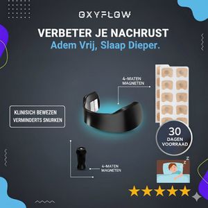 OXYFLOW® Anti Snurk Neusstrips – 30 Paar – Magnetische Neusspreider – Neuspleisters Tegen Snurken – Voor Sporten & Slapen – Betere Ademhaling
