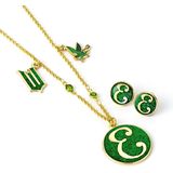 Wicked Elphaba Necklace and Stud Earrings Gift Set