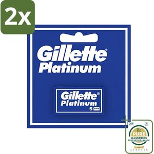 Gillette - Platinum - Extra scherpte - 5 Navulscheermesjes - Voordeelverpakking - 2 stuks - Gillette - Platinum