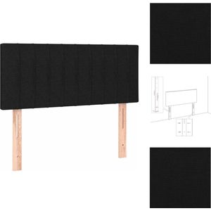 vidaXL hoofdbord Premium - Hoofdborden - 80x33.5x78 cm - zwart - Bedonderdeel