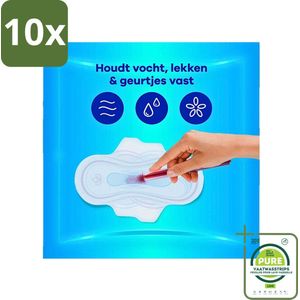 10 x Always - Maandverband - Long - 48 Maandverband - Grootverpakking - Maandverband - Maandverband Met Vleugels - Always Ultra - Always Ultra Long - Maandverband Voor Zware Menstruatie