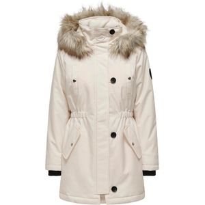 Only Jas Onliris Fur Winter Parka Cc 2023 Ot 15304625 Eggnog Dames Maat - L