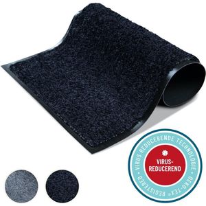 Virusreducerende Deurmat Studio M - HYGIENE PRO - Droogloopmat binnen - 40X60 cm - Zwart - Verschillende Afmetingen