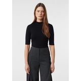 comma - Gebreide Trui - Slim Fit - Met Opstaande Kraag - Glitterdetails