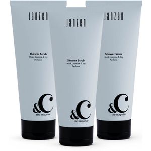 JANZEN Shower Scrub &C Musk Jasmine & Joy 3-pack