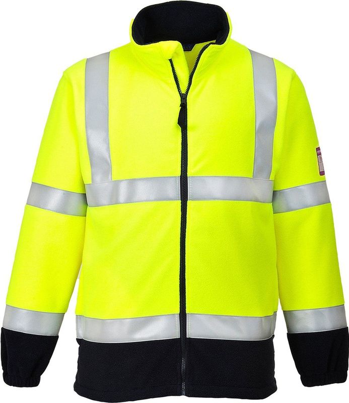 FR31 - Vlamvertragende Antistatische Hi-Vis Fleece Geel maat L