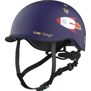 CRNK Tango Junior Kinderhelm Fiets - Fietshelm kinderen - Skateboard, Skeelers - Jongens en Meisjes - Lichtgewicht - 270 gram - Magnetische sluiting - Kleur Blauw
