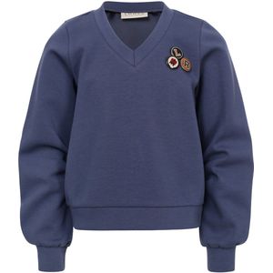 LOOXS 10sixteen - Sweater - Blauw - Meisjes - V-hals - Lange Mouwen