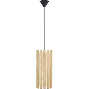 Umage Komorebi Mini Hanglamp Natural Oak - Eikenhout - Textiel - E27 fitting - Ø 11 cm