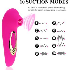 Mini Krachtige Clit Sucker roze Zuigende Vibrator Voor Vrouwen Clitoris Vacuüm Stimulator Tepel Orale Seksspeeltjes Vibrators voor vrouwen & koppels - Fluisterstil - Sex toys voor vrouwen - Erotiek - Seksspeeltjes - Valentijn Cadeautje