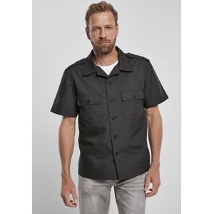 Heren Shirt US Shirt Ripstop shortsleeve zwart