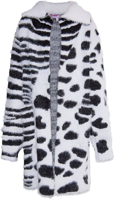 myMo - KIDS - Gebreid Vest - Wilde Mix van Leeuw en Zebra