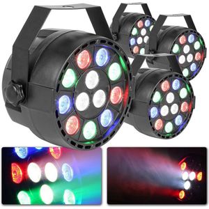 BeamZ PartyPar lichtset met 4 RGB PartyPars