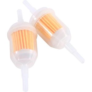2 stuks 1/4 x 5/16 inch universeel gas inline brandstoffilter - heldere vervanging voor motorfiets ATV Generator grasmaaier Fuel Filters