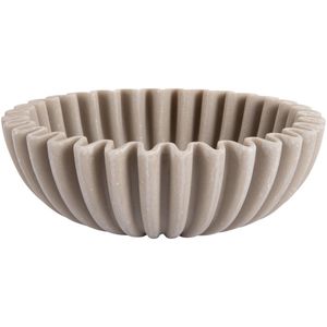 Present Time Schaal Wave - Lichtgrijze - Ø20cm - Polyresin - Moederdag - Moederdag Cadeau - Moederdag Cadeautje - Moederdag Cadeau idee