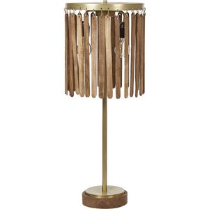SABARI - Tafellamp - Donkere houtkleur - Mangohout
